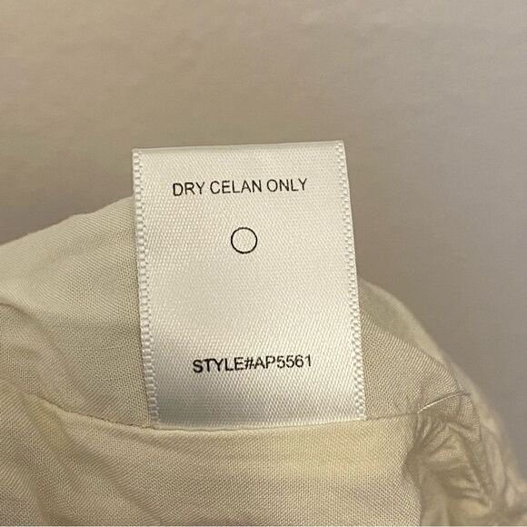 Allie Rose White ivory hi rise Elastic pull on coastal beachy shorts linen S - Picture 8 of 13